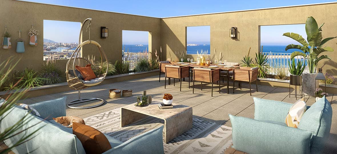 Marseille 15e Arrondissement — Située au cœur d’un quartier en plein renouveau, cette résidence neuve propose des appartements spac...