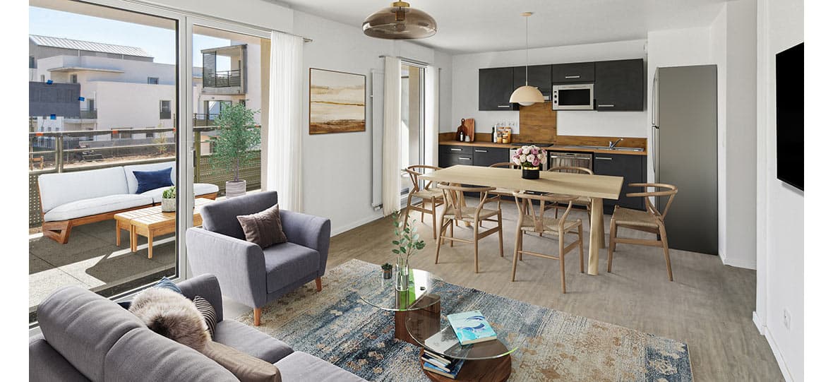 Programme neuf Tours — Située dans un environnement résidentiel paisible, cette nouvelle résidence propose des appartements... à Tours