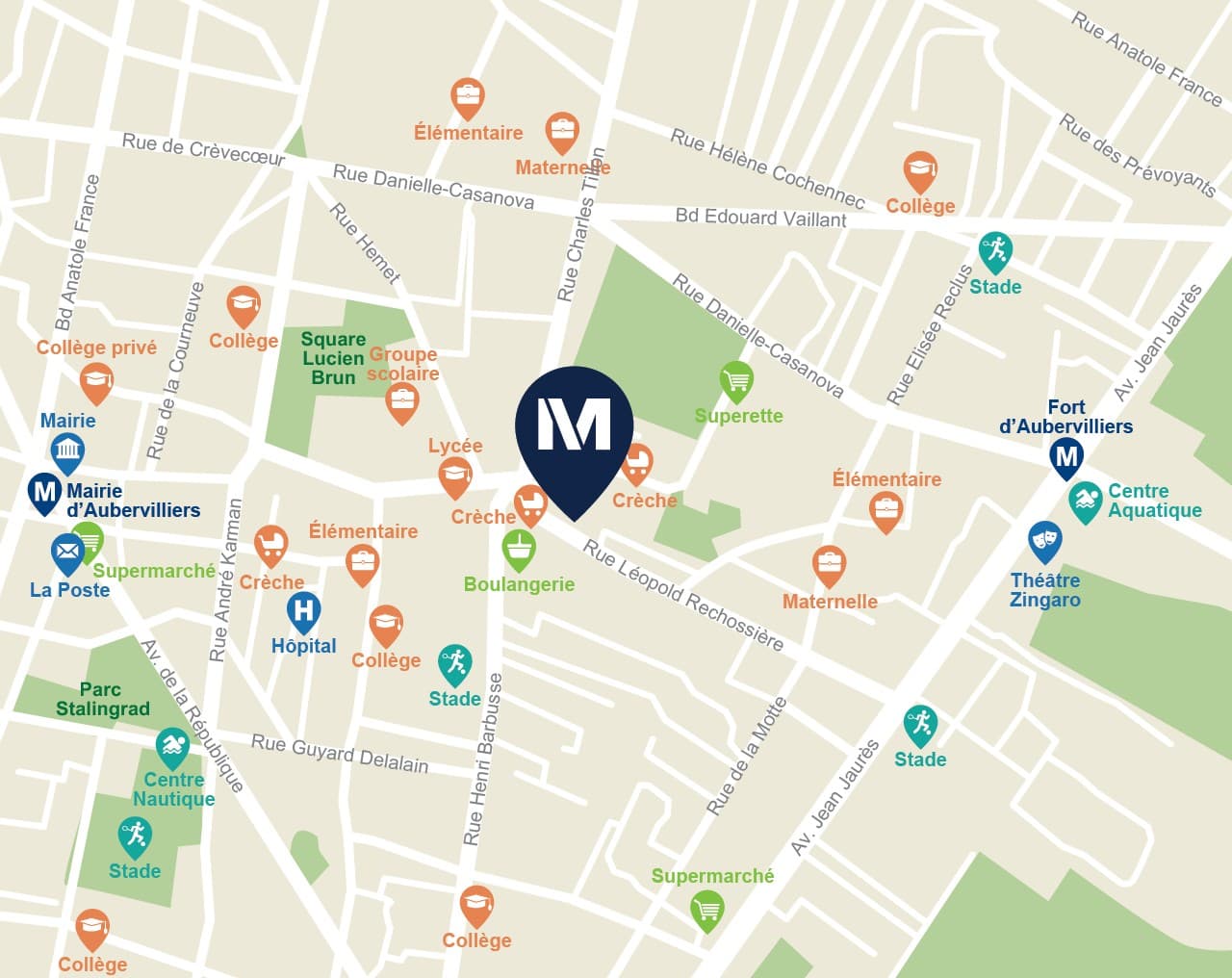 Aubervilliers — Située à Aubervilliers, cette nouvelle résidence propose une sélection d’appartements, du studio au ... - photo 2