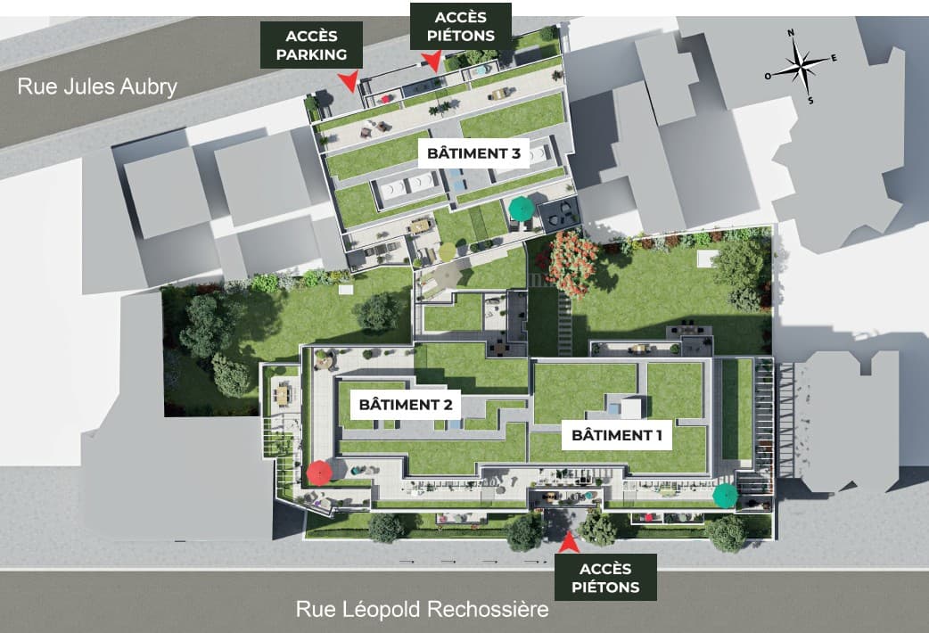 Aubervilliers — Située à Aubervilliers, cette nouvelle résidence propose une sélection d’appartements, du studio au ... - photo 5