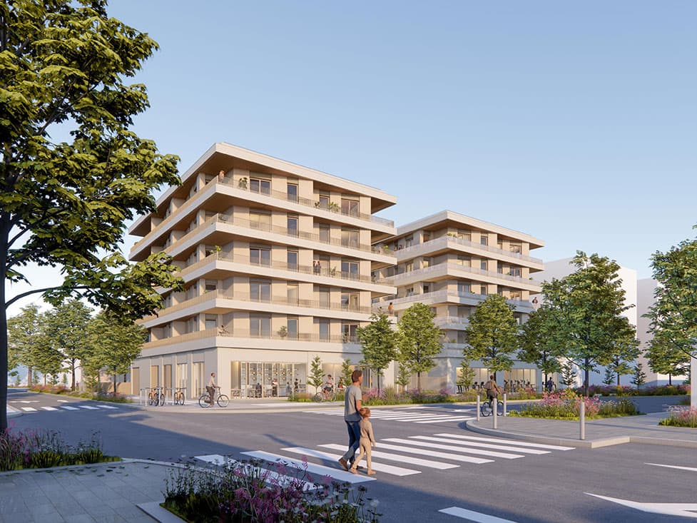 Fontaine — Située au sein du quartier des Portes du Vercors, cette nouvelle résidence se distingue par une arch...