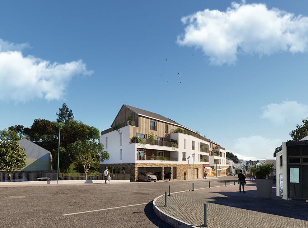 Pontchâteau — Au cœur du centre-ville de Pontchâteau, cette résidence propose un cadre de vie pratique, en harmoni...