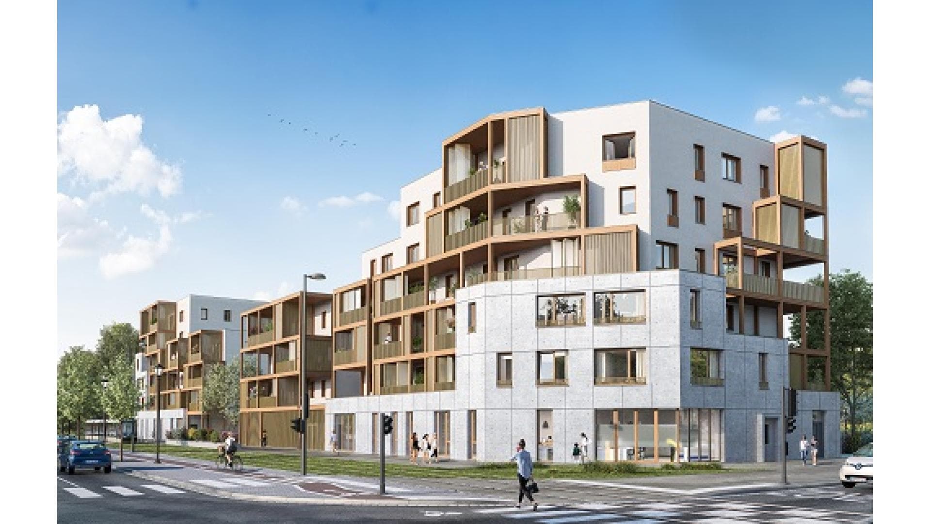 Strasbourg — Située dans le quartier du Neuhof, cette nouvelle réalisation s’intègre harmonieusement dans un envi...