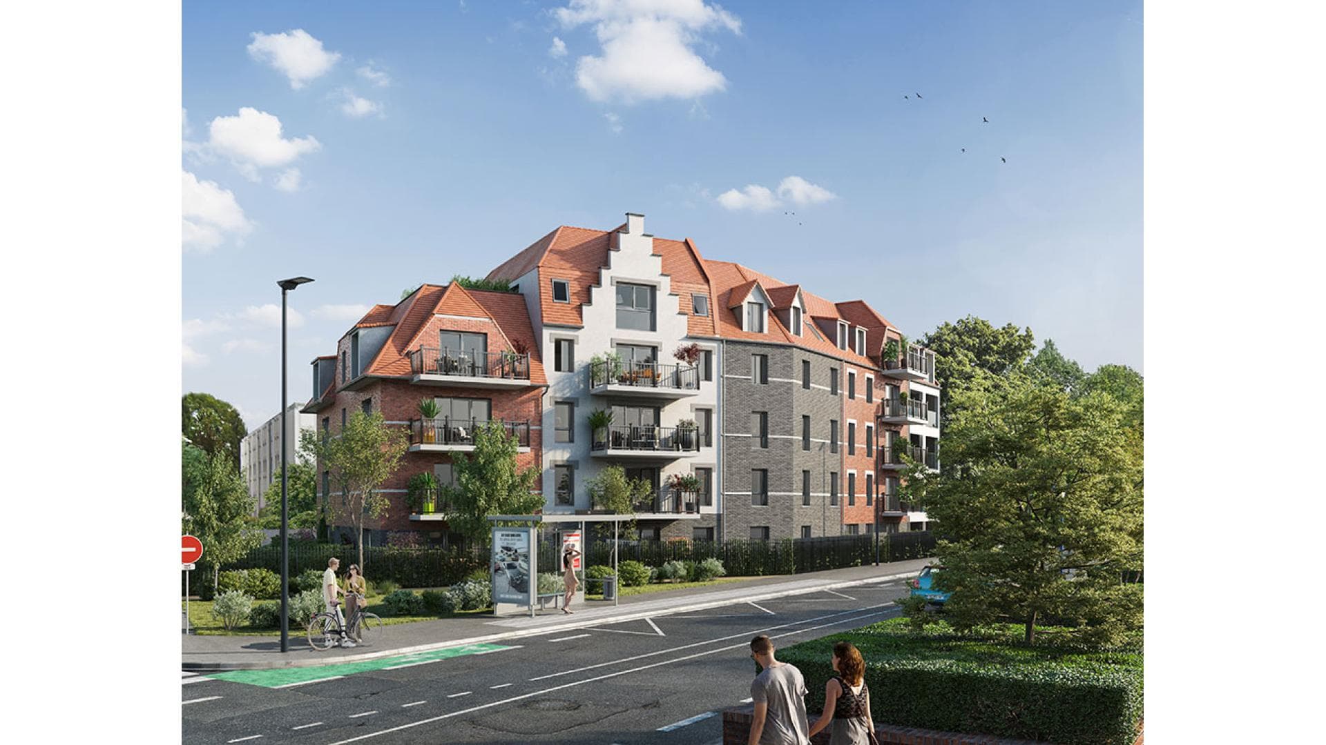 Haubourdin — Située dans un environnement résidentiel calme, cette nouvelle résidence propose une sélection d’app...