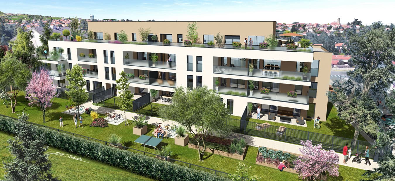 Craponne — Dans un environnement paisible, ce nouveau programme immobilier propose des appartements lumineux, d... - photo 2