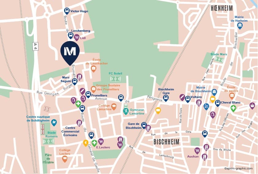 Bischheim — Située à Bischheim, cette nouvelle résidence s’intègre harmonieusement dans un environnement marqué ... - photo 5