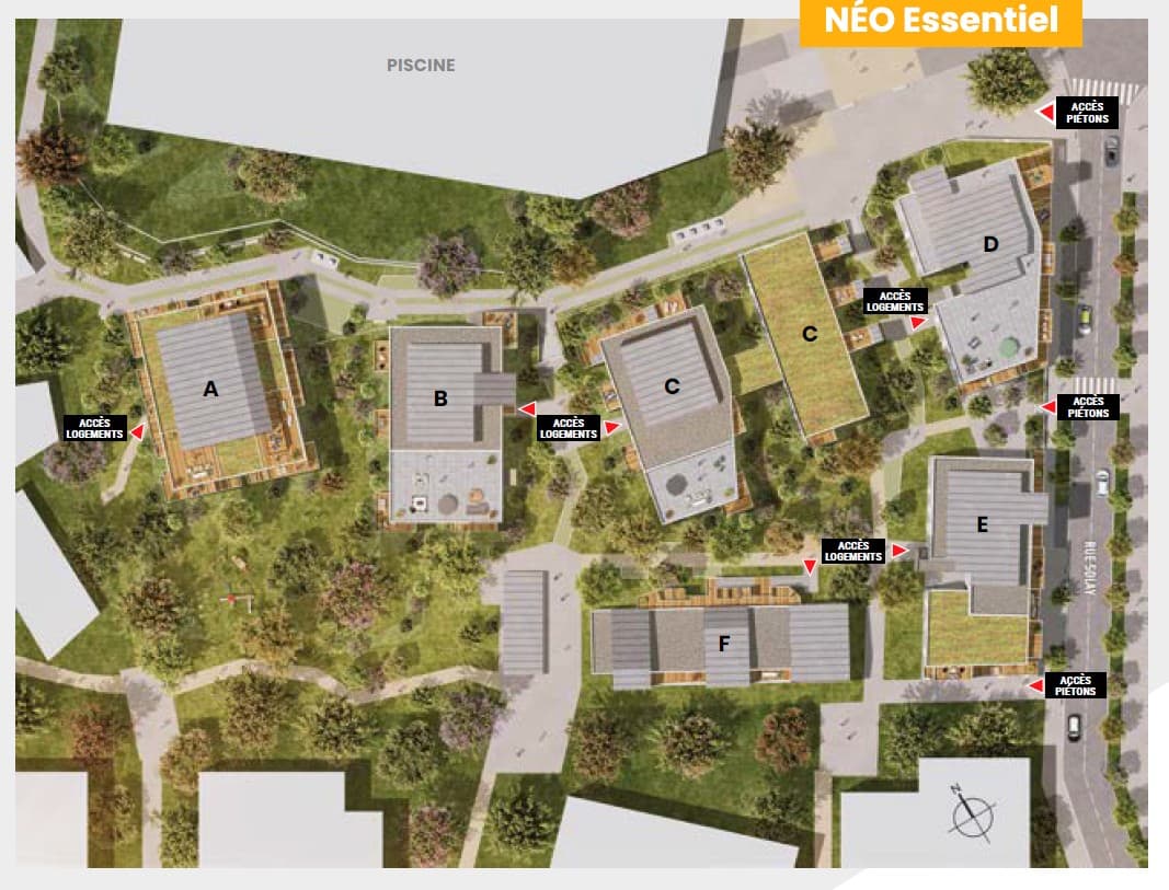 Orvault — Situé à Orvault, au sein d’un quartier en plein renouveau, ce projet s’intègre harmonieusement dans ... - photo 4