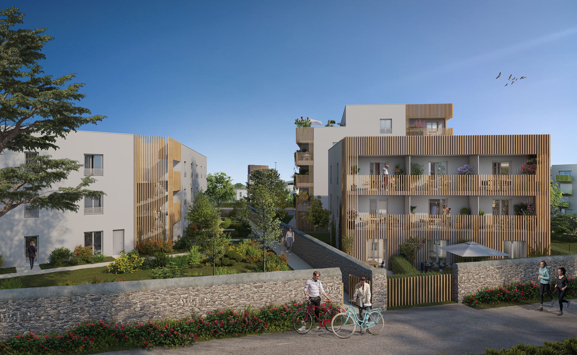 Programme neuf Nantes — Située à l'est de Nantes, cette résidence contemporaine s’intègre dans un quartier en pleine évoluti... à Nantes