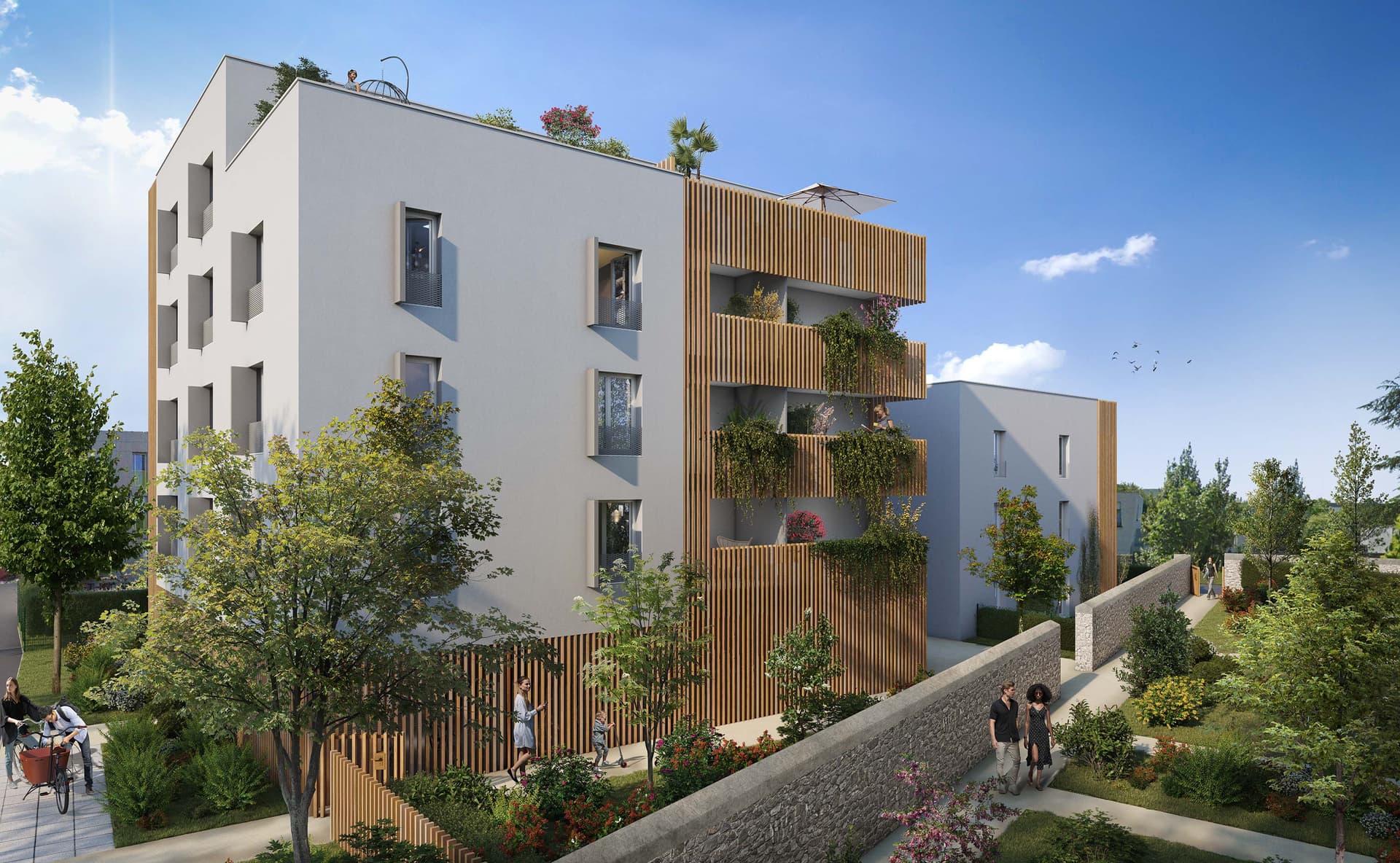 Nantes — Située à l'est de Nantes, cette résidence contemporaine s’intègre dans un quartier en pleine évoluti... - photo 3