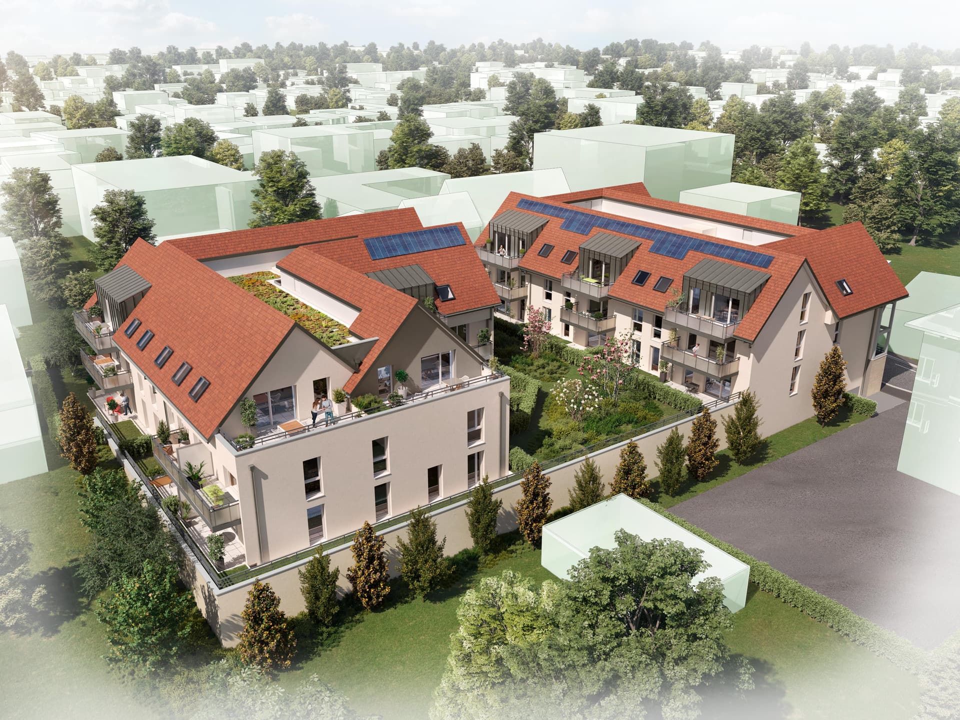 Hoenheim — Située au nord de Strasbourg, dans la commune d’Hœnheim, cette nouvelle résidence bénéficie d’un emp... - photo 4