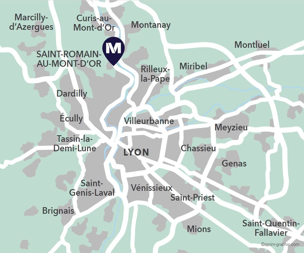 Saint-Romain-Au-Mont-D'or — Située au cœur du village de Saint-Romain-au-Mont-d'Or, à une dizaine de kilomètres au nord-ouest de... - photo 4