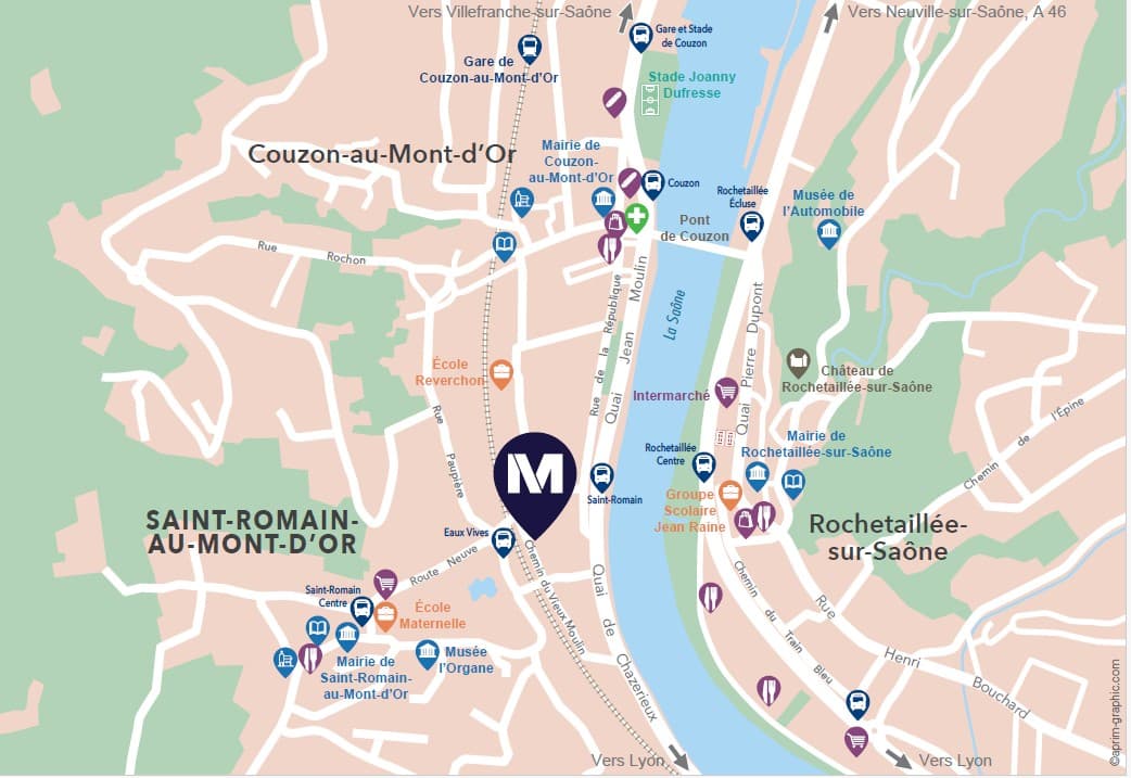 Saint-Romain-Au-Mont-D'or — Située au cœur du village de Saint-Romain-au-Mont-d'Or, à une dizaine de kilomètres au nord-ouest de... - photo 5