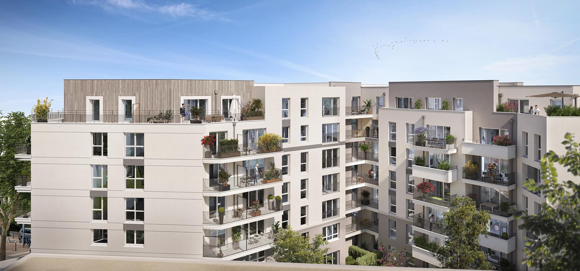 Drancy — Située dans un quartier pavillonnaire de Drancy, cette résidence contemporaine se distingue par son ... - photo 4