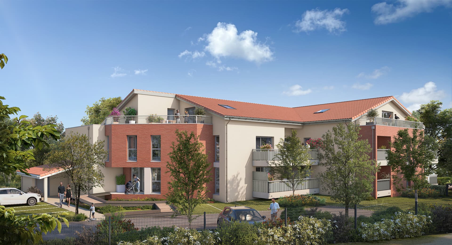 Programme neuf Lacroix-Falgarde — Située au cœur d’un quartier pavillonnaire, cette résidence bénéficie d’un emplacement privilégié, à... à Lacroix-Falgarde