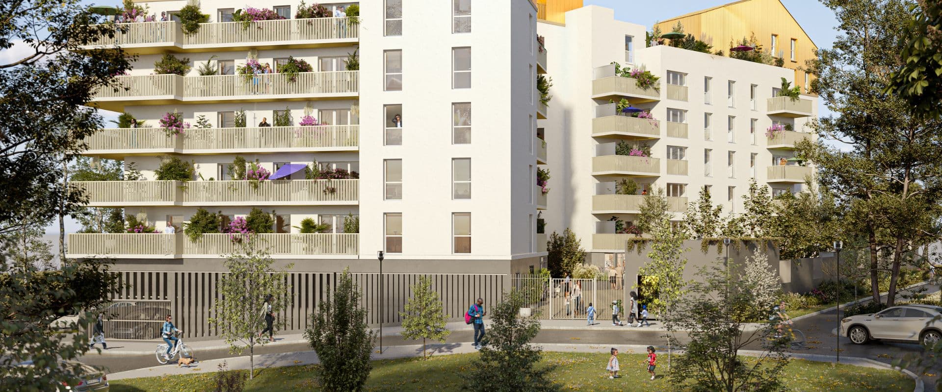 Programme neuf Cergy — Située à Cergy-Pontoise, cette résidence contemporaine propose des appartements spacieux, du deux au... à Cergy