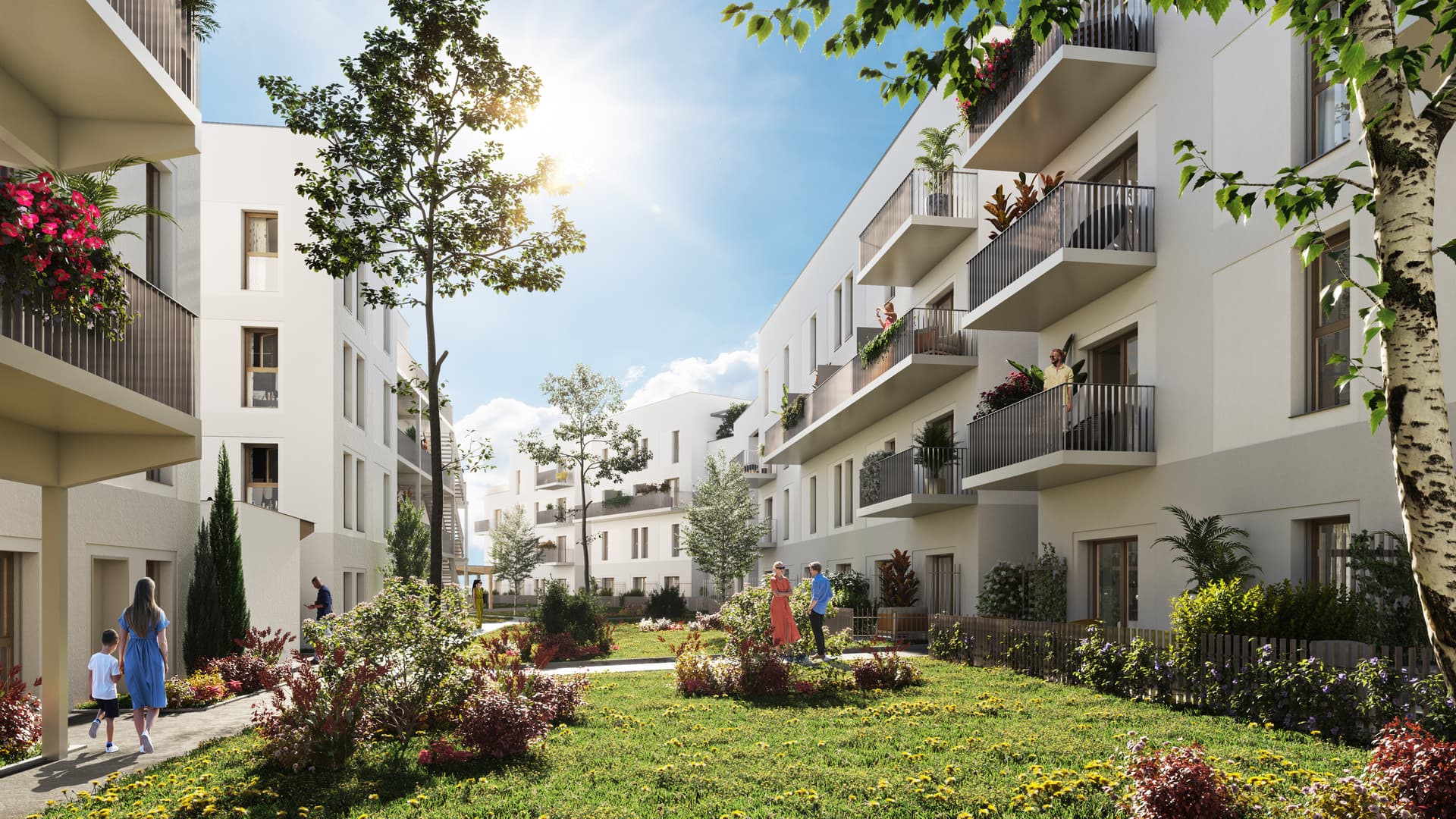 Cergy — Au cœur du quartier des Doux-Épis, sur la Plaine des Linandes, cette nouvelle réalisation s’inscrit ... - photo 2