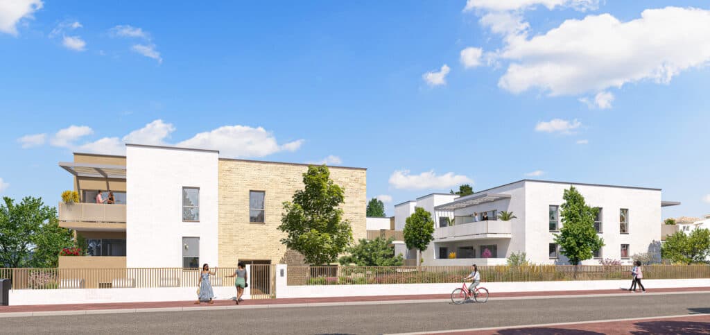 Programme neuf Agde — Située à Agde, cette résidence contemporaine s’inscrit dans un environnement calme et verdoyant, off... à Agde