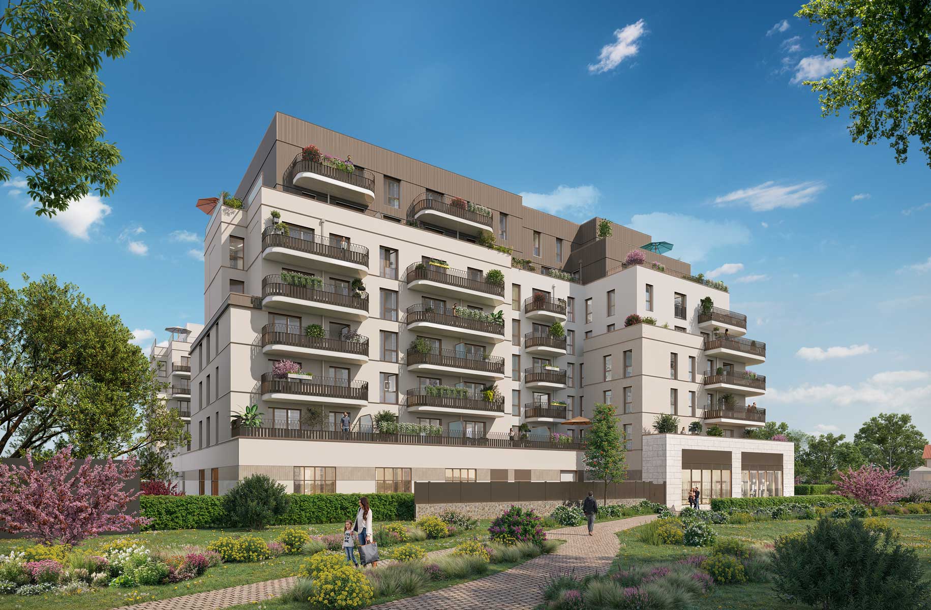 Chilly Mazarin — Située au cœur de Chilly-Mazarin, cette nouvelle résidence se distingue par une architecture contemp... - photo 3