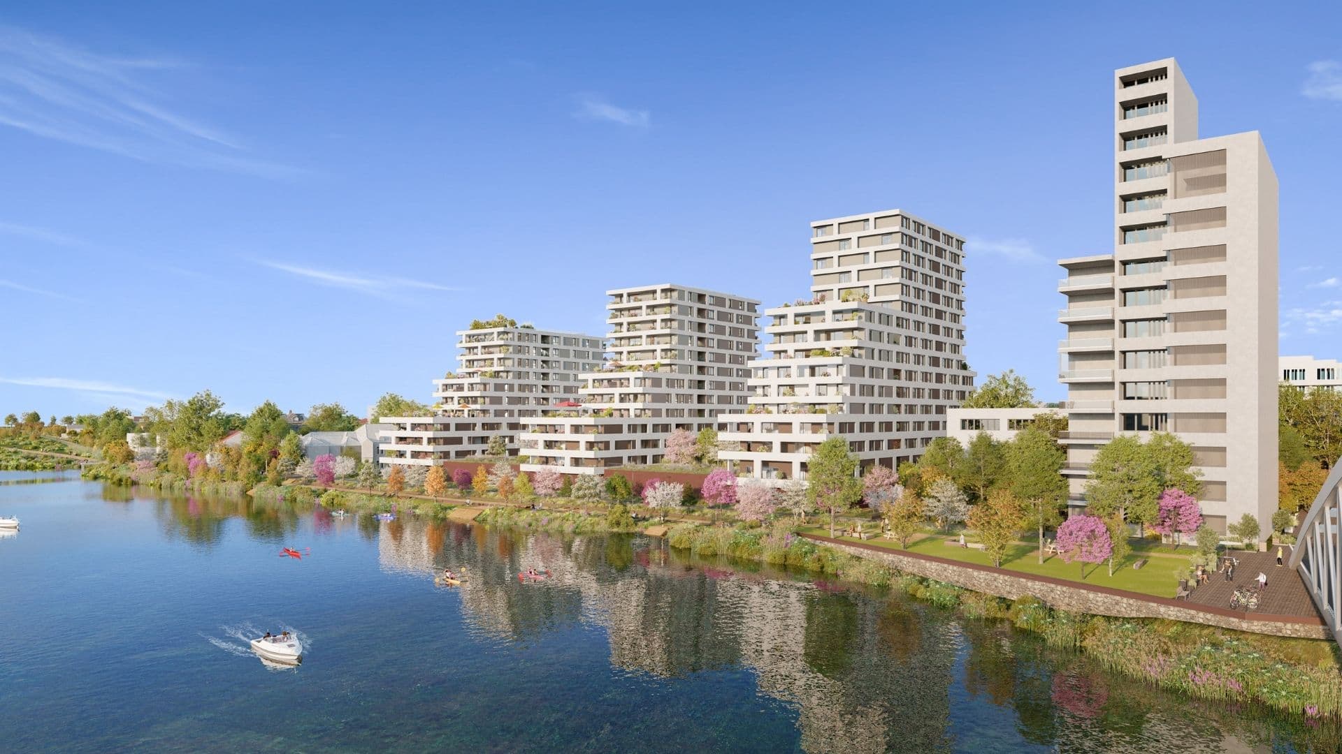 Huningue — Située au cœur d’une agglomération trinationale, cette nouvelle réalisation bénéficie d’un emplaceme... - photo 2