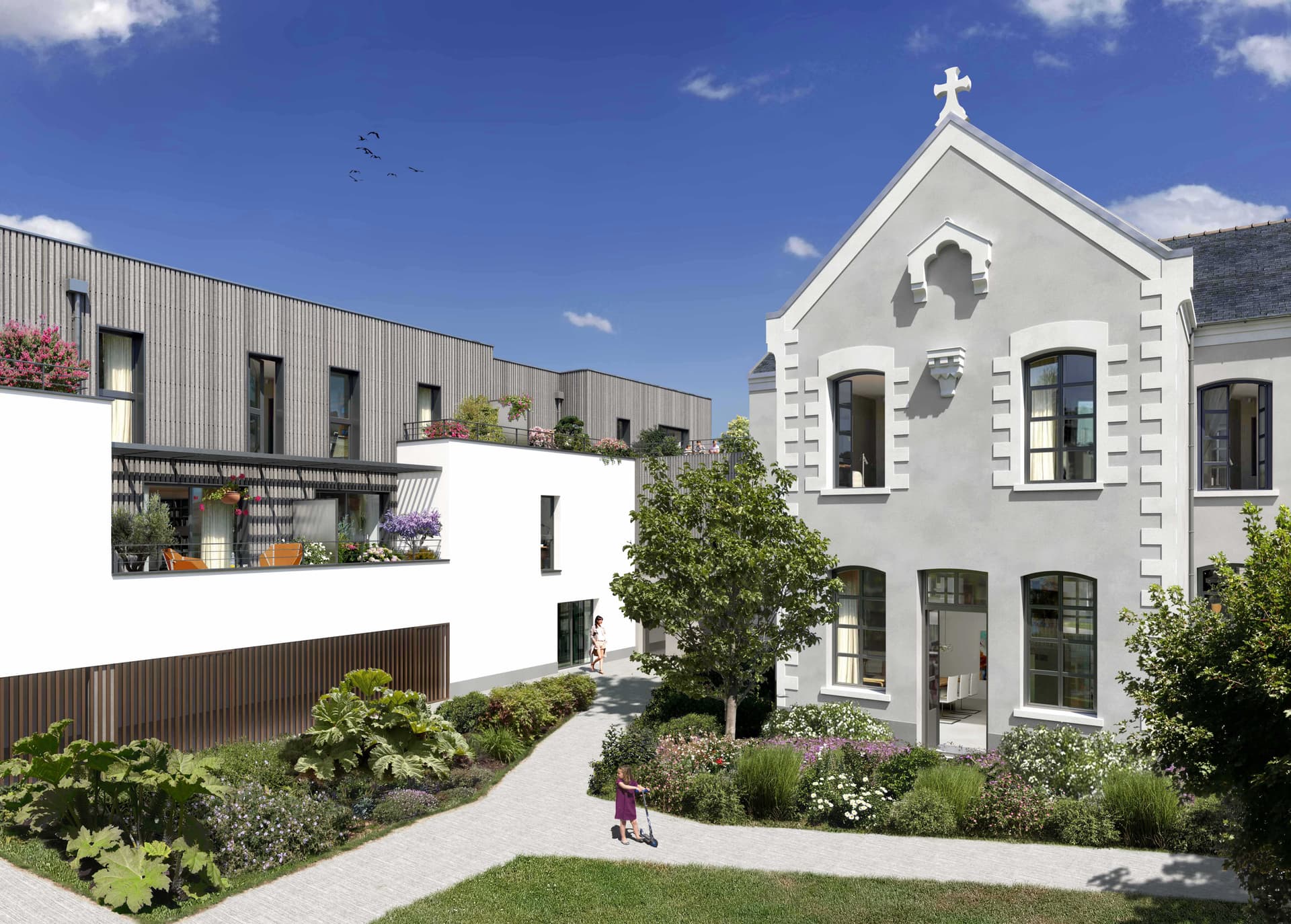 Programme neuf Nantes — Située dans un quartier recherché de Nantes, cette résidence à taille humaine comprend 22 appartemen... à Nantes