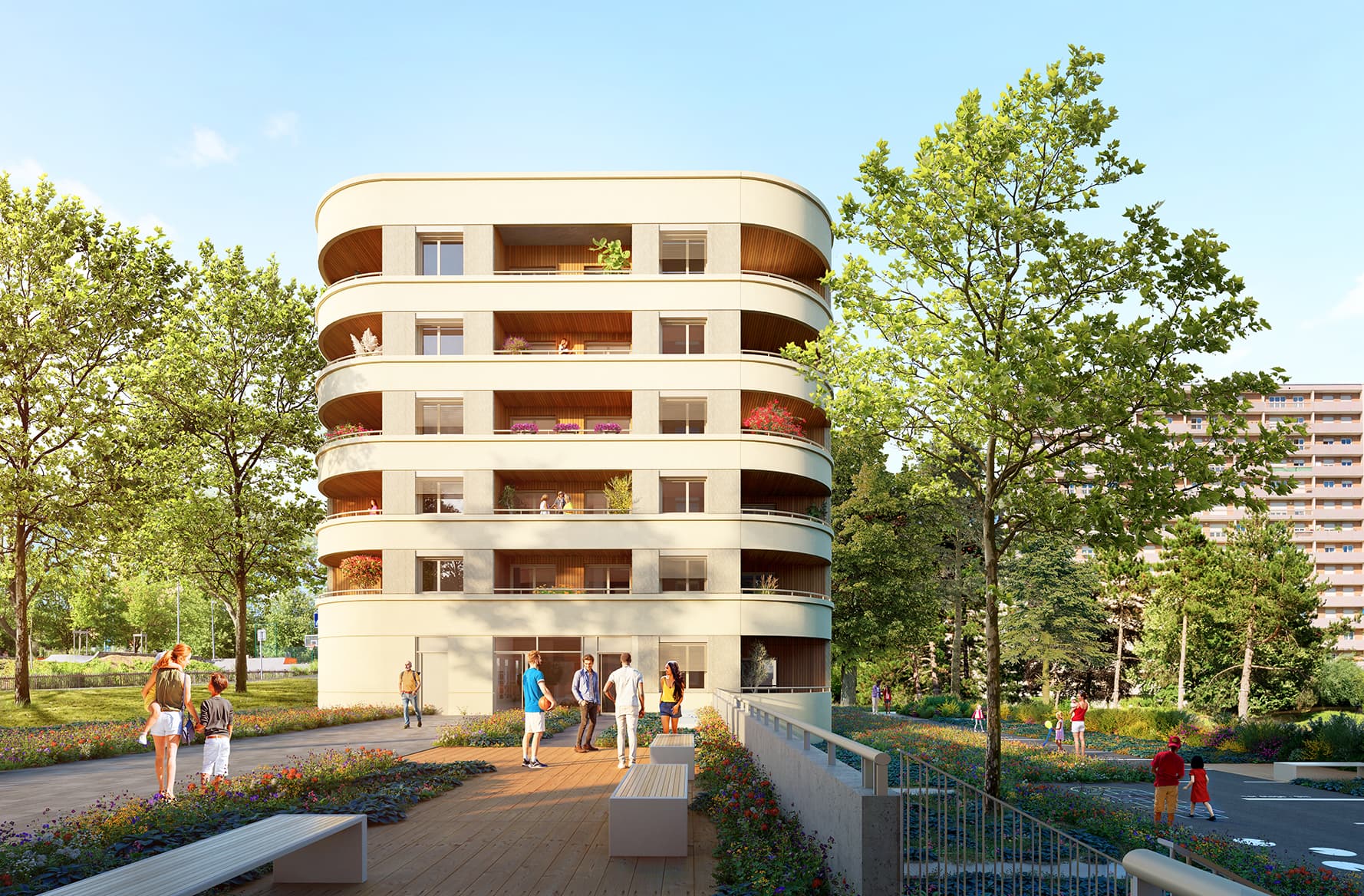 Rillieux-la-Pape — Située au cœur d’un environnement urbain dynamique, cette résidence neuve propose une sélection d’ap... - photo 3