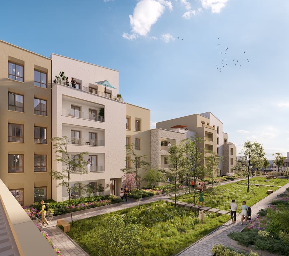 Programme neuf Orly — Au cœur d’un environnement verdoyant et convivial, cette nouvelle réalisation s’étend le long d’une ... à Orly