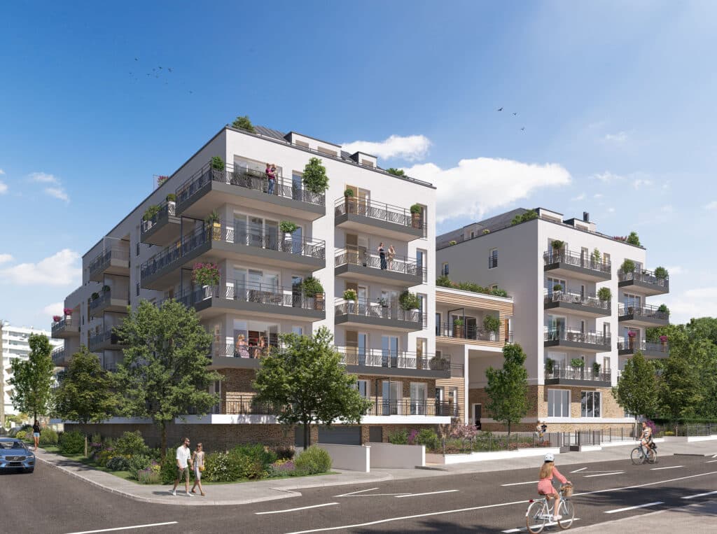 Programme neuf Saint-Herblain — Cette résidence présente une architecture contemporaine sobre et élégante, proposant des appartement... à Saint-Herblain
