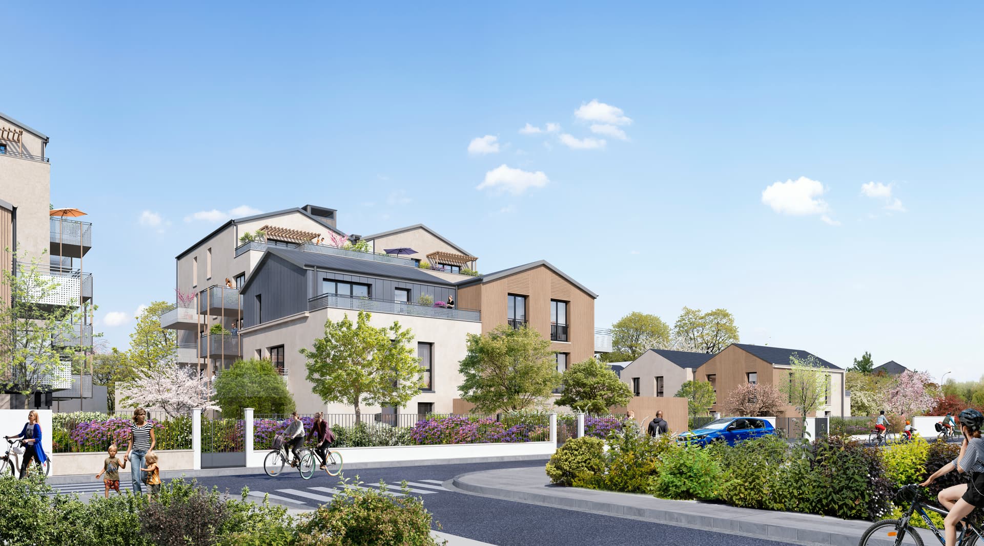 Programme neuf Noisy-le-Grand — Au cœur d’un environnement soigneusement aménagé et agrémenté d’espaces paysagers, cette résidence p... à Noisy-le-Grand