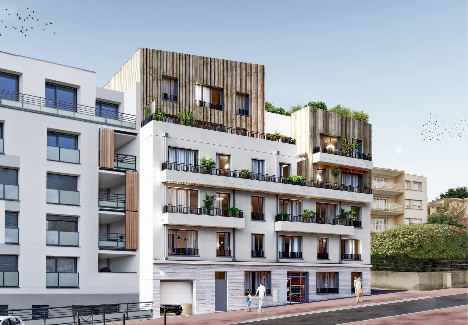 Programme neuf Chaville — Idéalement située à proximité immédiate de la mairie et de la place du marché, cette résidence à tai... à Chaville