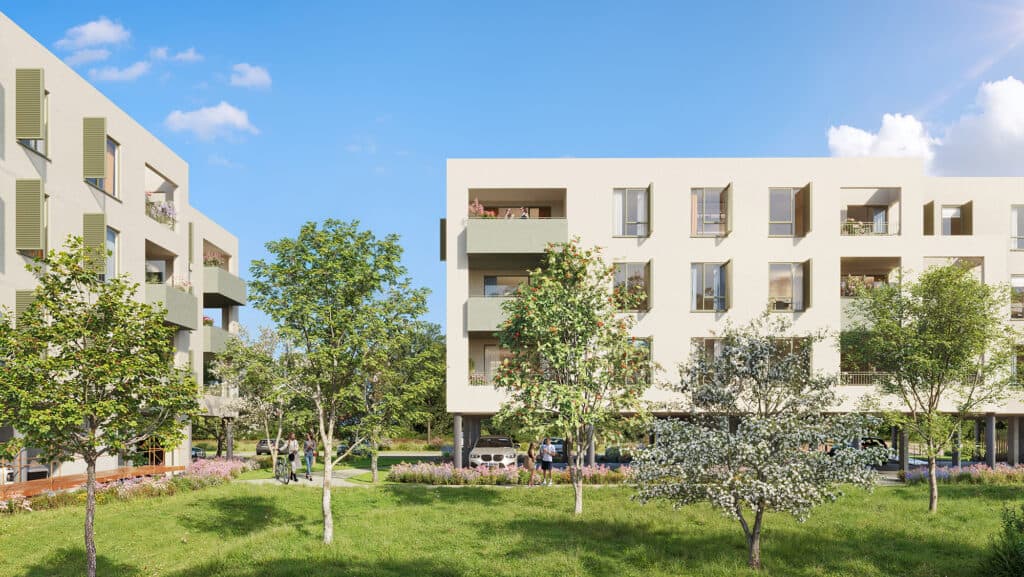 Programme neuf Fenouillet — Située dans un environnement paisible et verdoyant à proximité de Toulouse, cette nouvelle résidence... à Fenouillet