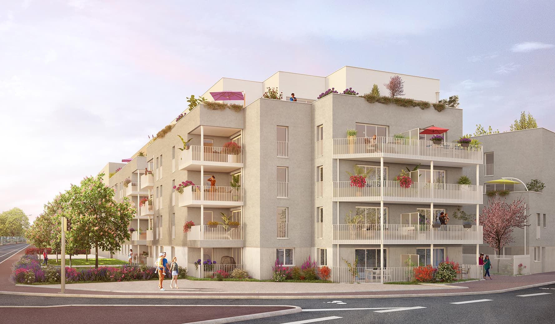 Venissieux — Composée de trois bâtiments à l’architecture sobre et élégante, cette résidence de taille humaine s’... - photo 2