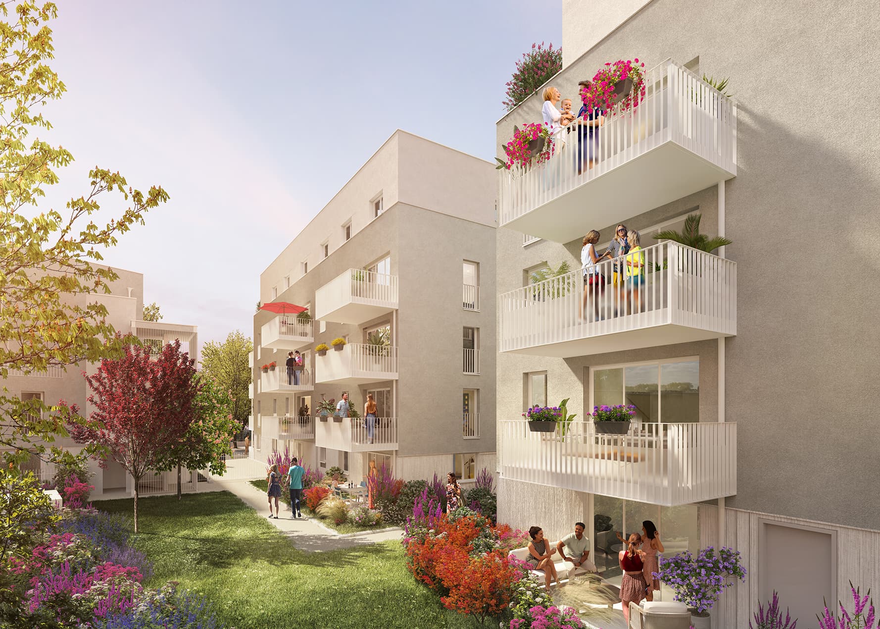 Venissieux — Composée de trois bâtiments à l’architecture sobre et élégante, cette résidence de taille humaine s’... - photo 4