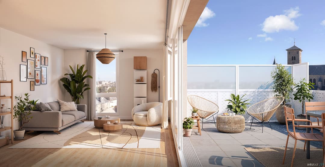 Bouguenais — Située à Bouguenais, aux portes de Nantes, cette nouvelle résidence à taille humaine bénéficie d'un ... - photo 4