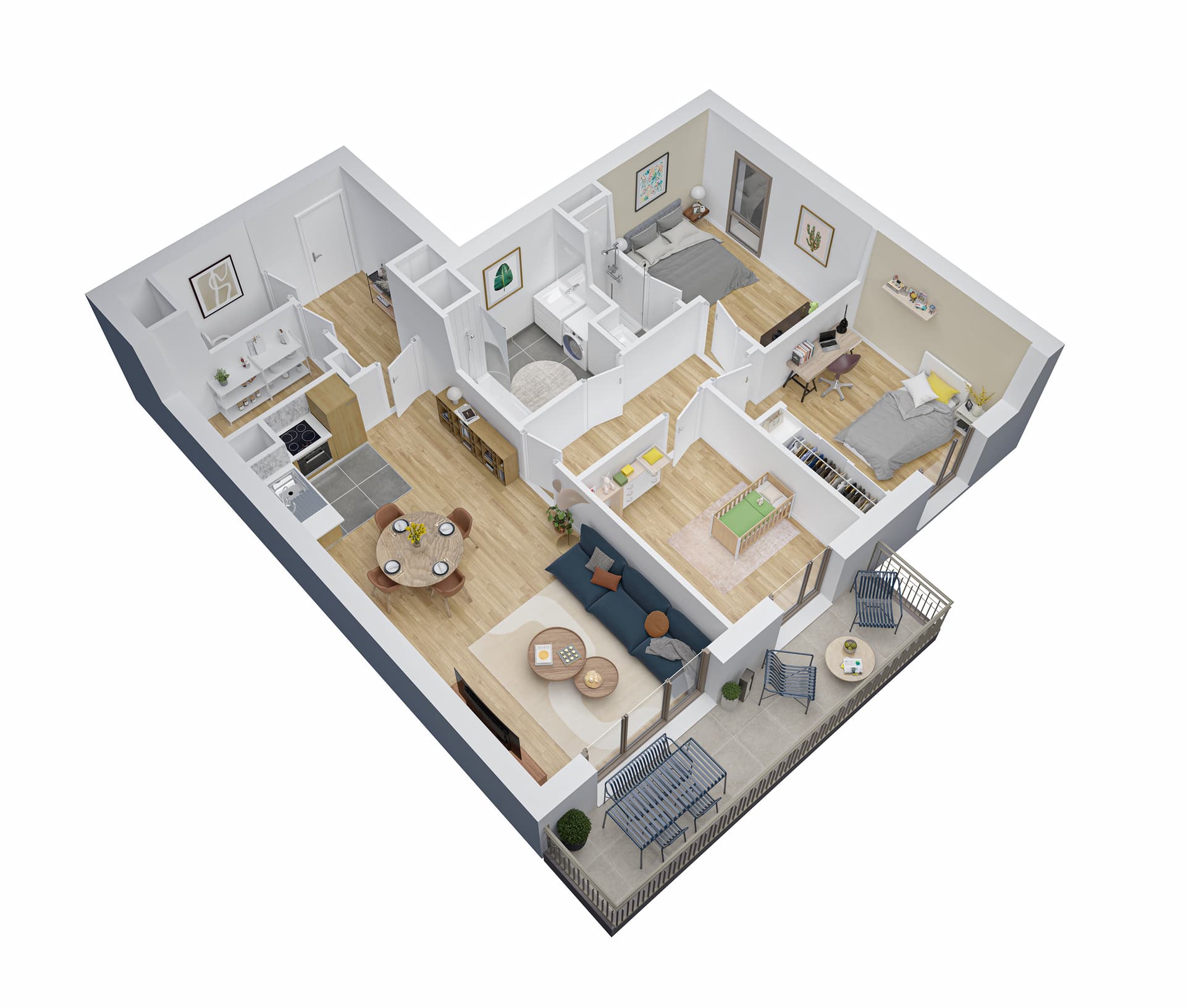 Vanves — Au cœur de Vanves, une nouvelle résidence propose une sélection d’appartements, du studio au 4 pièce... - photo 4