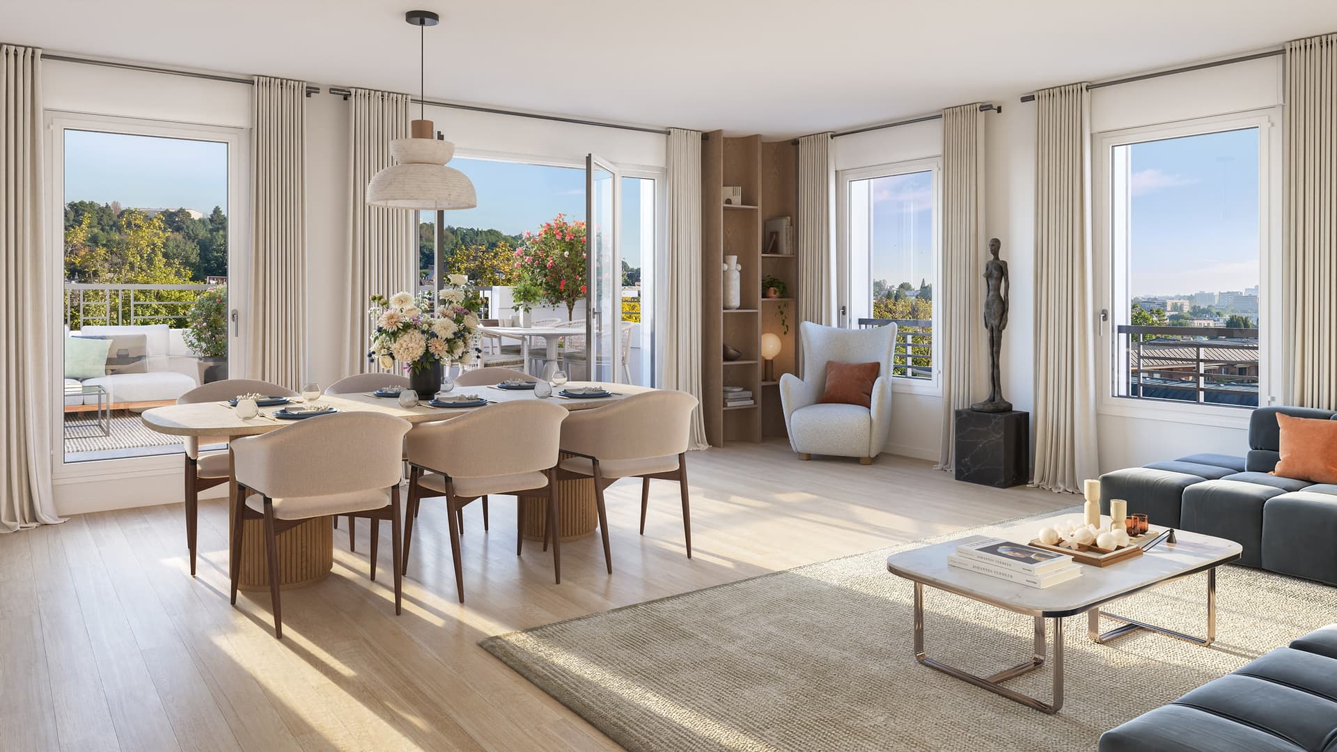 le-Plessis-Robinson — Située au cœur d’un quartier emblématique, cette nouvelle résidence se distingue par son cadre verdo... - photo 2