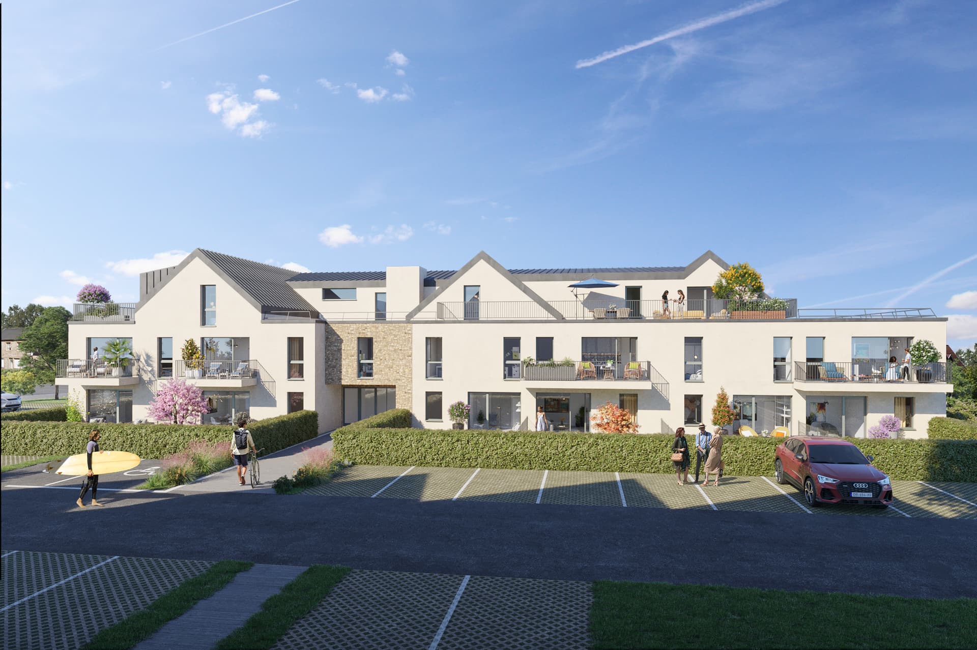 Programme neuf Perros-Guirec — Située au cœur de la Côte de Granit Rose, cette résidence à l’architecture élégamment inspirée des l... à Perros-Guirec