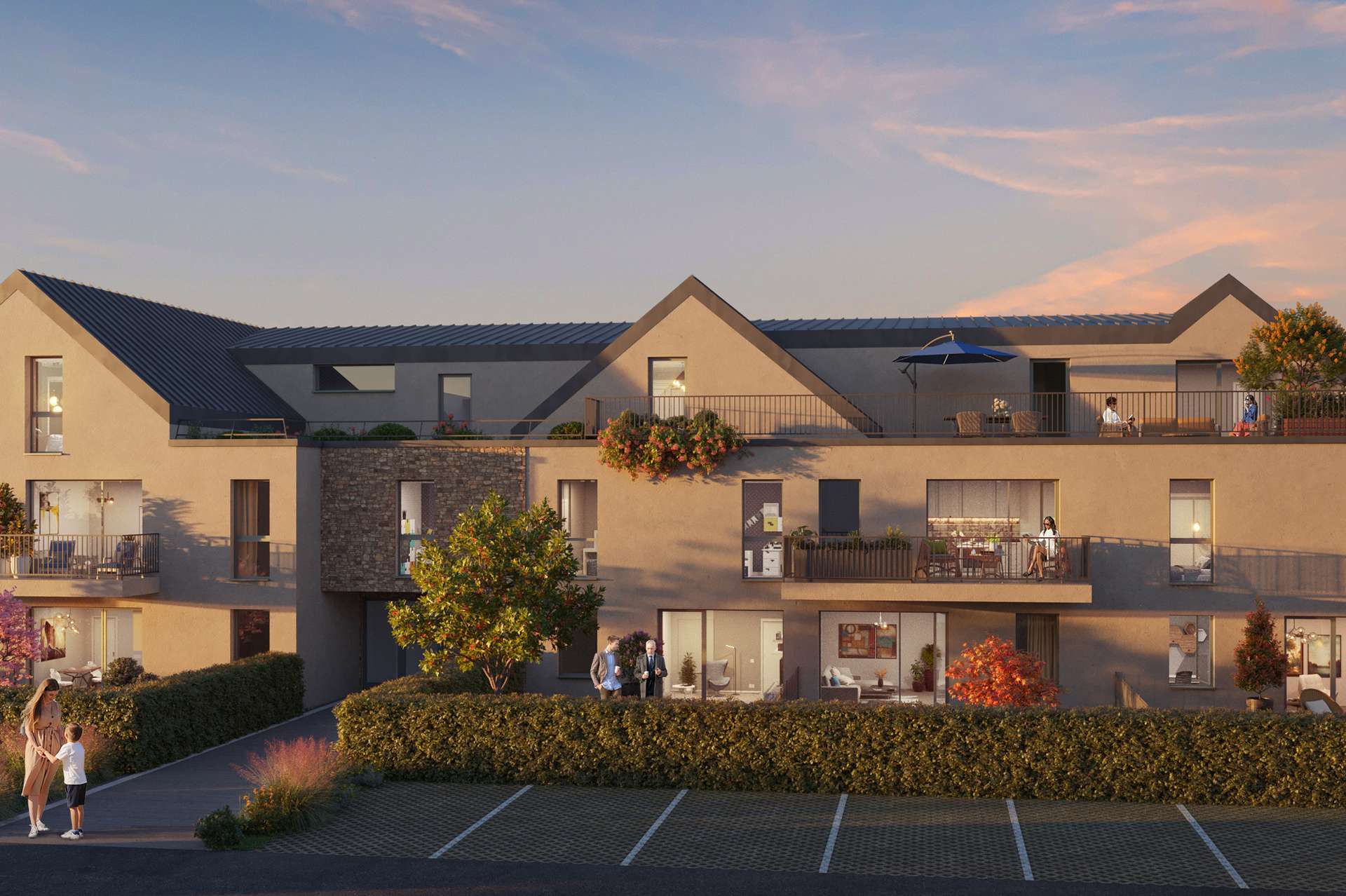 Programme neuf Perros-Guirec — Située dans un environnement résidentiel composé essentiellement de maisons individuelles, cette rés... à Perros-Guirec