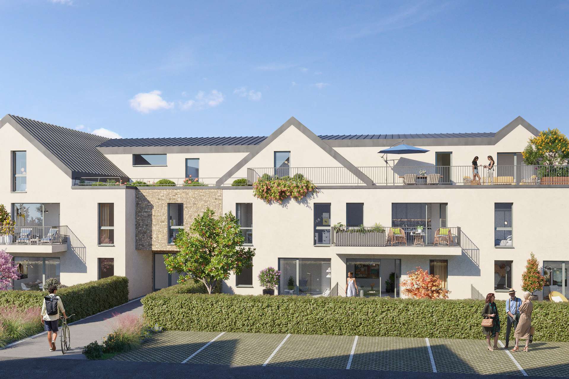 Perros-Guirec — Située dans un environnement résidentiel composé essentiellement de maisons individuelles, cette rés... - photo 4