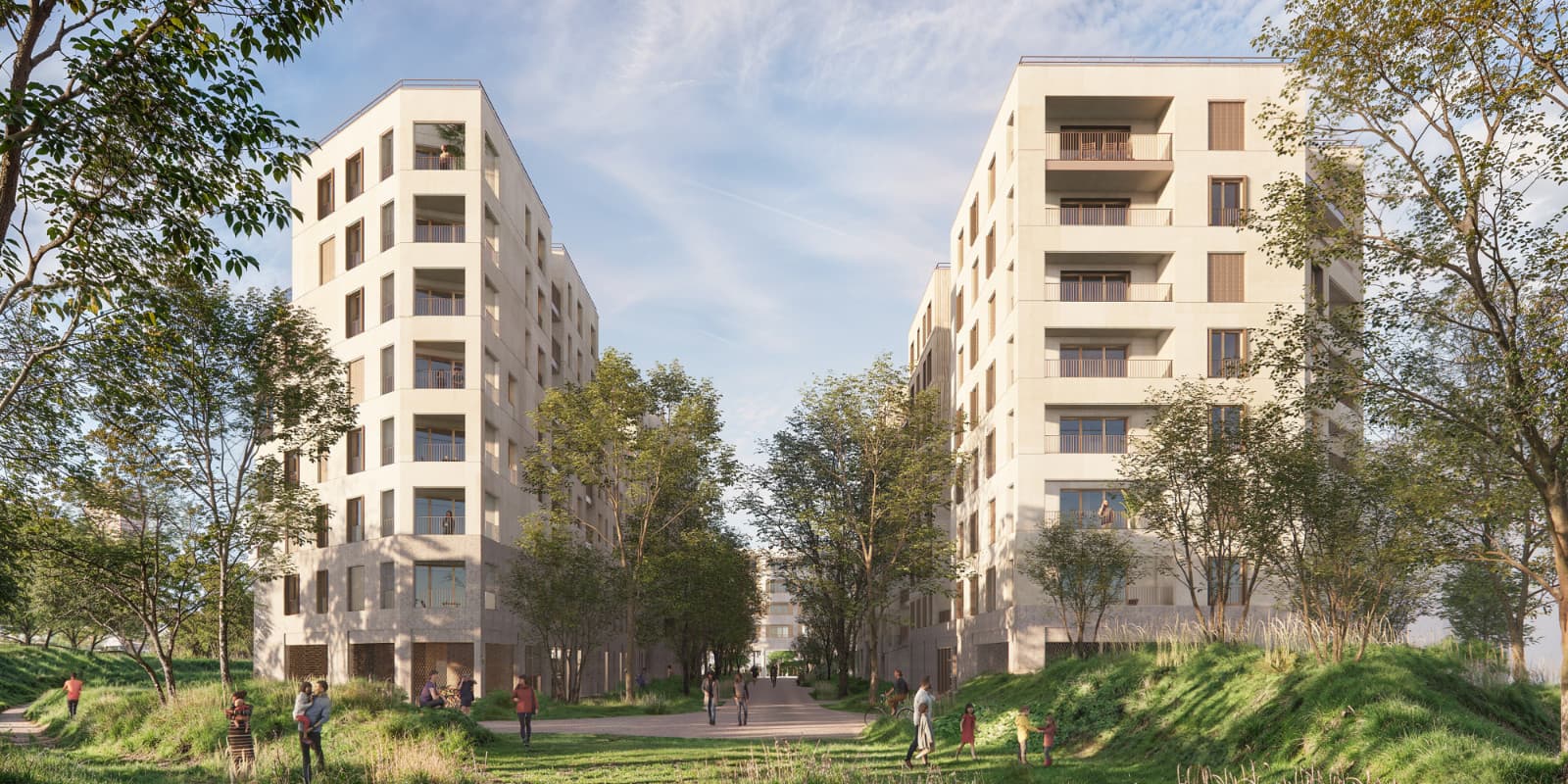 Programme neuf St Denis — Au sein d’un vaste îlot paysager de plus de 6 000 m², une nouvelle résidence propose une sélection d... à St Denis
