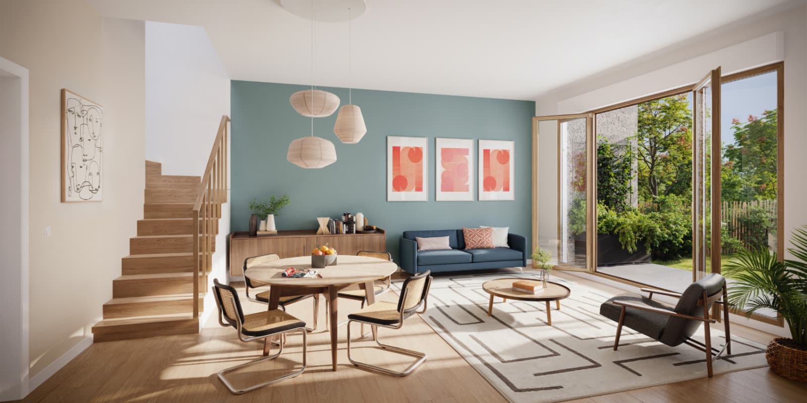 St Denis — Au sein d’un vaste îlot paysager de plus de 6 000 m², une nouvelle résidence propose une sélection d... - photo 2