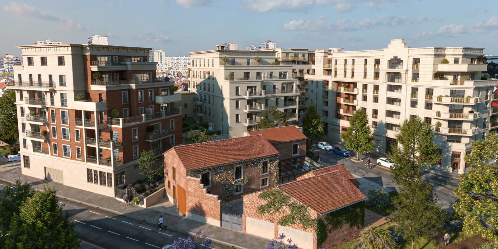Programme neuf Villeneuve-la-Garenne — Dans un quartier en pleine transformation à Villeneuve-la-Garenne, une nouvelle résidence contempora... à Villeneuve-la-Garenne