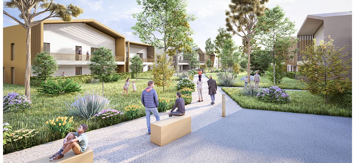 Programme neuf Saint-Priest — Située dans un environnement calme et résidentiel, cette nouvelle réalisation propose des appartemen... à Saint-Priest