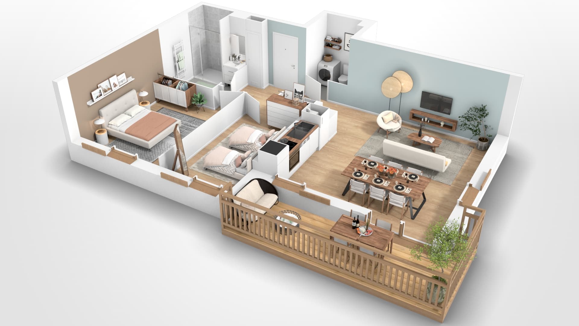 Ax-les-Thermes — À seulement quelques minutes à pied du centre d’Ax-les-Thermes, cette nouvelle réalisation propose d... - photo 3