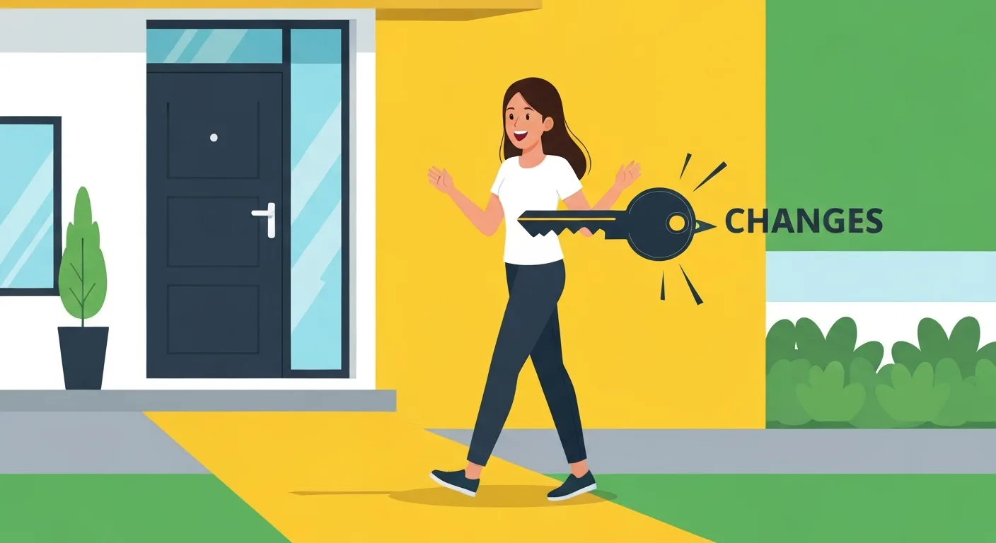 Couple devenant propriétaire en 2026 avec les clés de leur appartement neuf