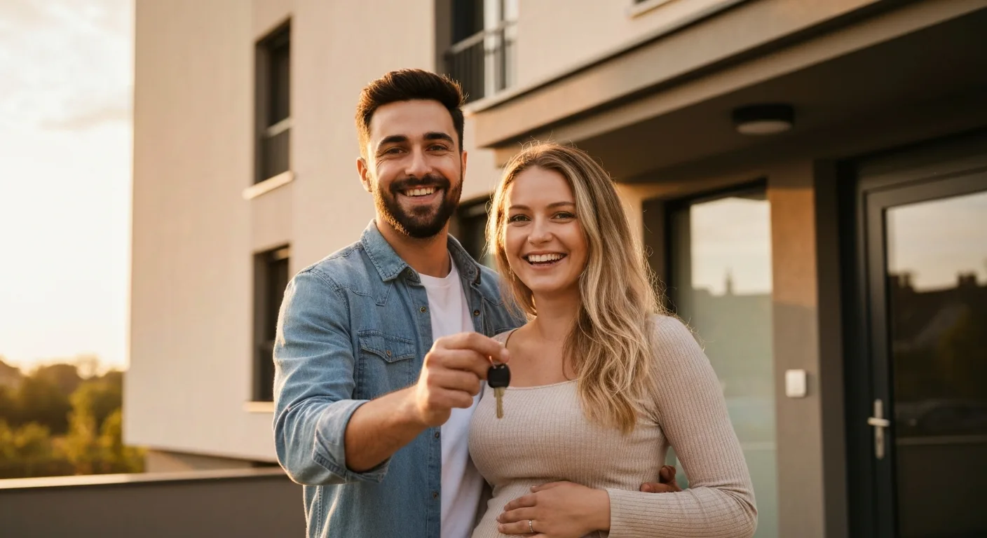 Femme enceinte calcule son PTZ grossesse — l'enfant à naître augmente le nombre d'occupants et le montant du prêt à taux zéro