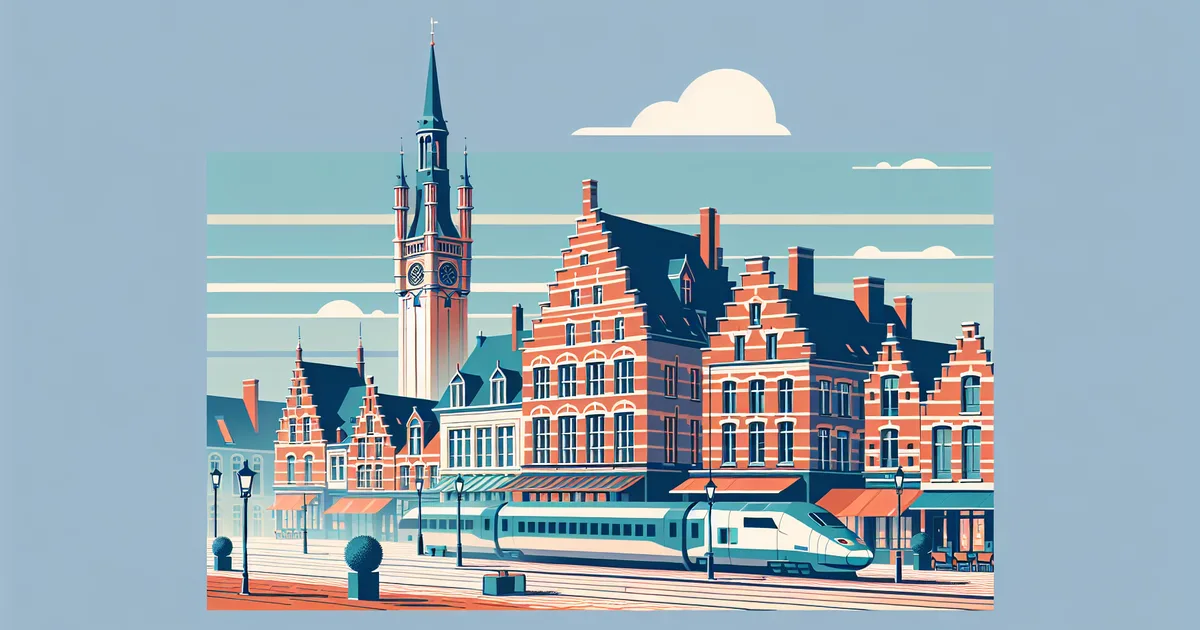 Vue de Lille avec la Grand Place et des programmes immobiliers neufs