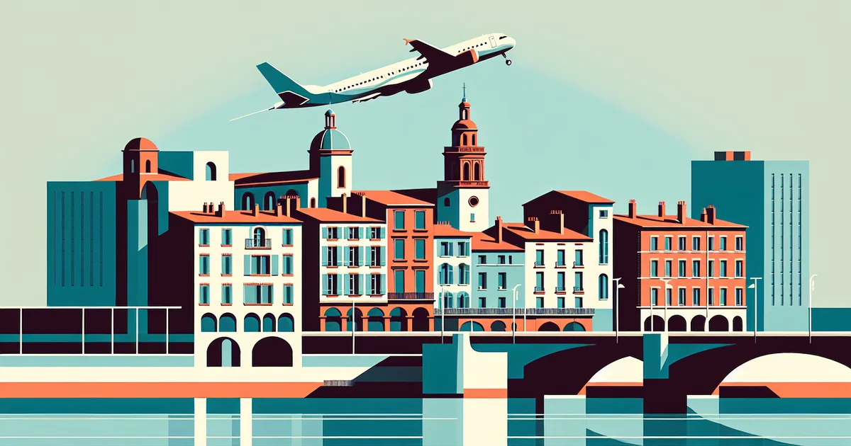 Vue de Toulouse la ville rose avec des immeubles neufs le long de la Garonne