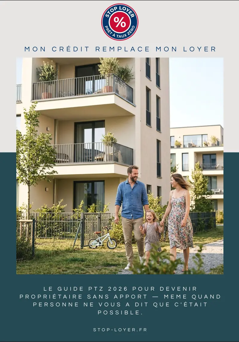 Couverture du guide gratuit Mon crédit remplace mon loyer - PTZ 2026