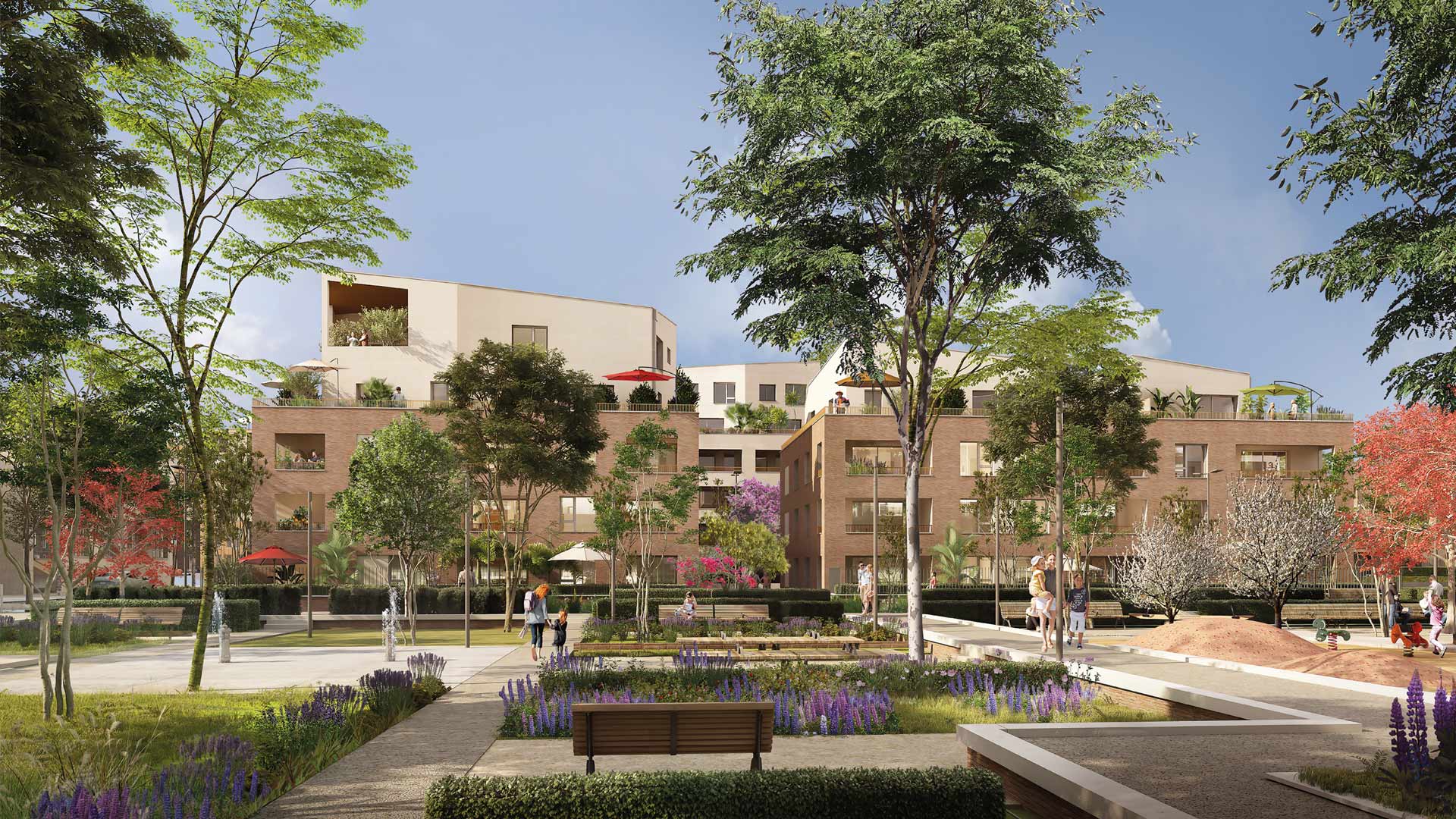 Programme neuf Toulouse — Situé au cœur de Toulouse, au sein de l’écoquartier Guillaumet, ce projet résidentiel bénéficie d’un... à Toulouse
