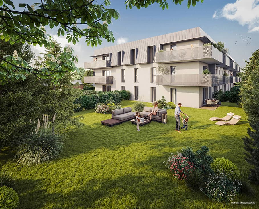 Ifs — Au sein d’un environnement paisible, cette résidence à dimension humaine se compose de 28 appartemen...